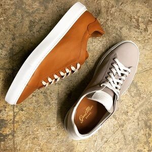 Good Man Brand Legend London Lo Low Top Toffee Brn Vanchetta Leather Sneaker 9.5